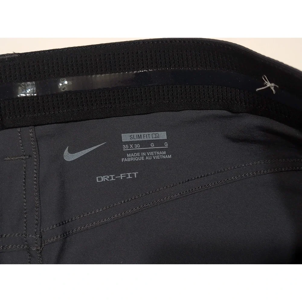NIKE Golf Pants Men 35x30 Grey NWOT Dri-FIT Repel 5-Pocket Slim Fit DA3064-070